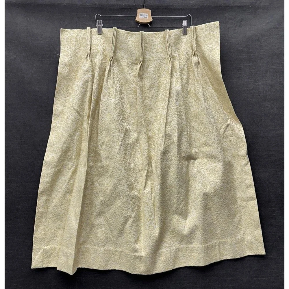 Vtg Fashion Manor JCP Pinch Pleat Panels (3) Beige GrannyCore Grandma 25